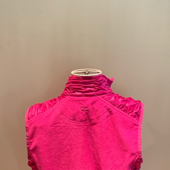 CUTTER AND BUCK Pink Fleece Zip Up Vest - Picture 4 of 8
